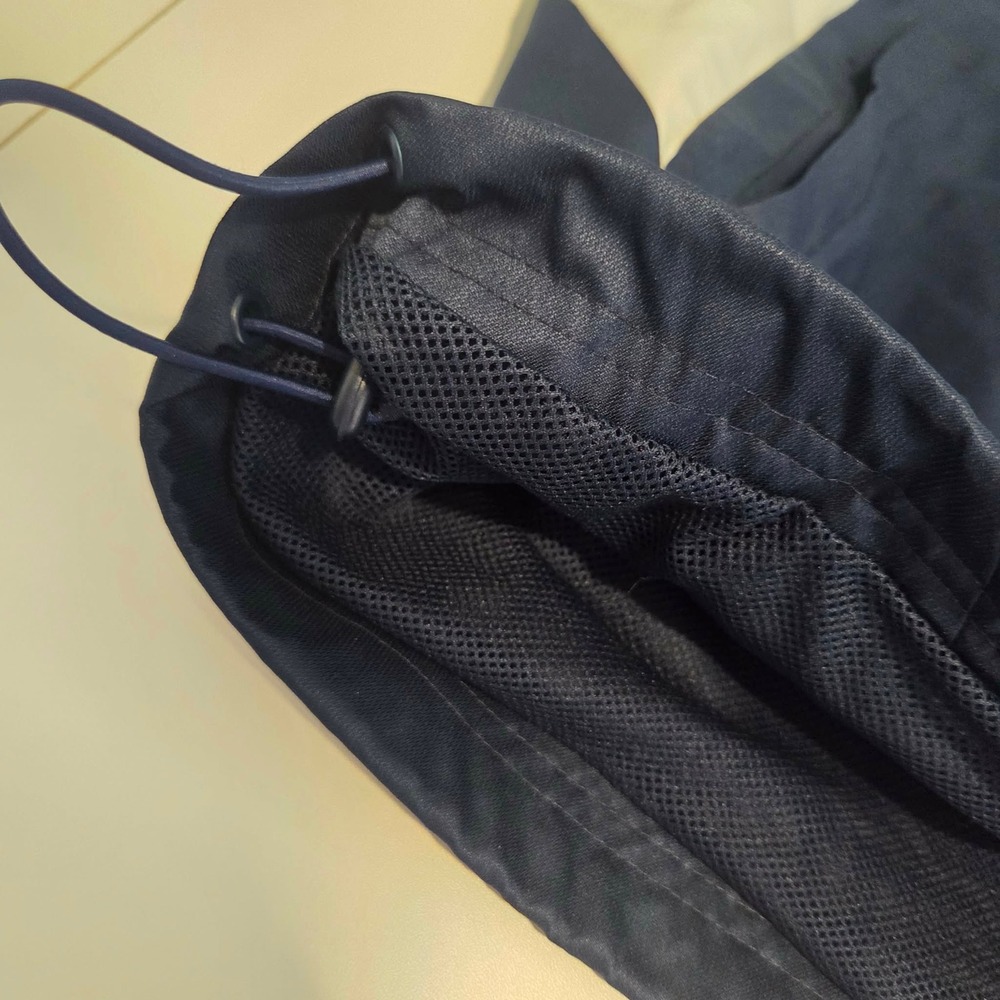 Adidas Mens Navy Blue Full Zip Track Jacket Windbreaker Hooded 3-Stripe Size 2XL - Picture 13 of 16